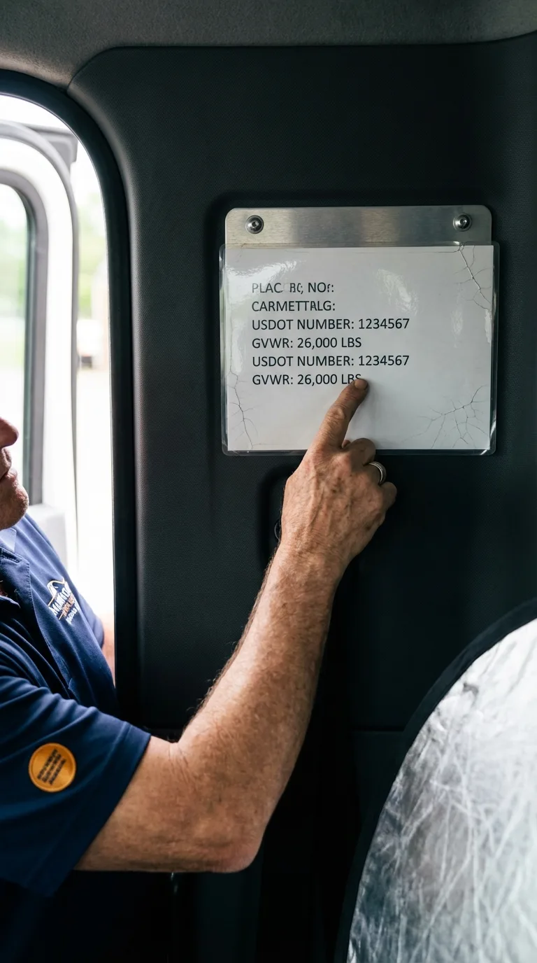 USDOT licensing placard verification in Fairbanks